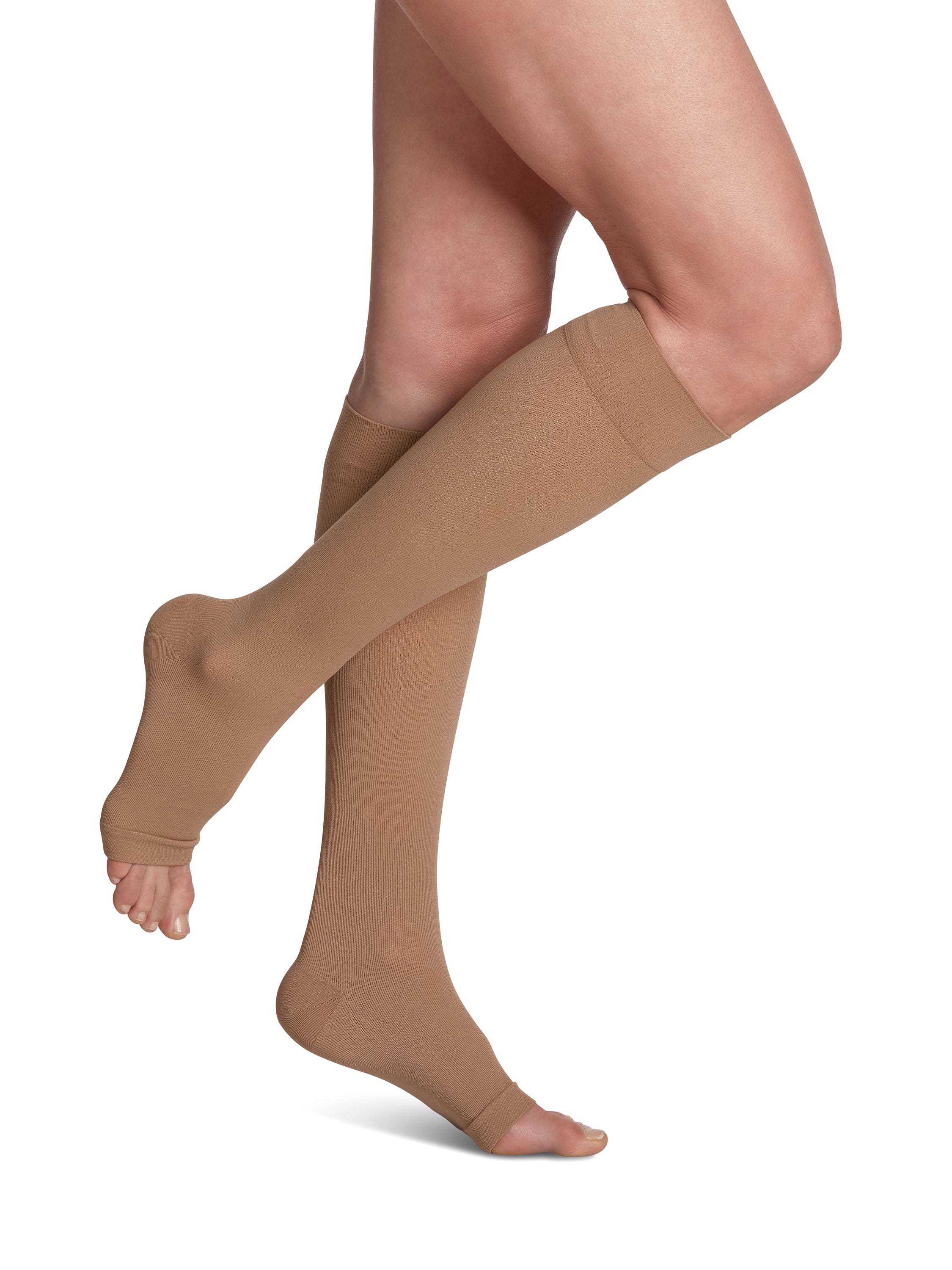 Essential Cotton - Calf - Open Toe