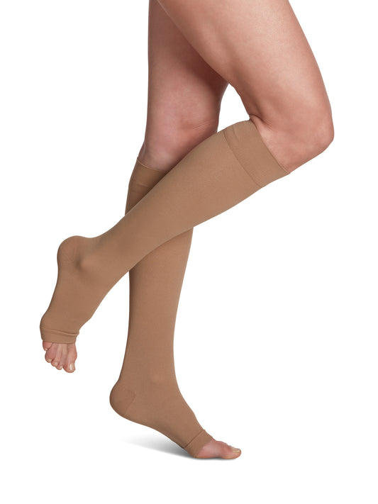 Essential Cotton - Calf - Open Toe