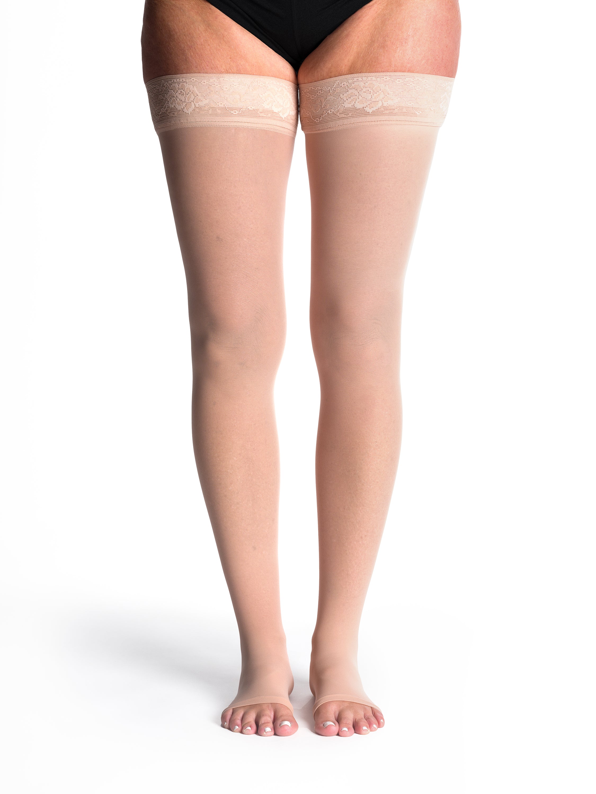 Style Sheer - Thigh-High - Open Toe