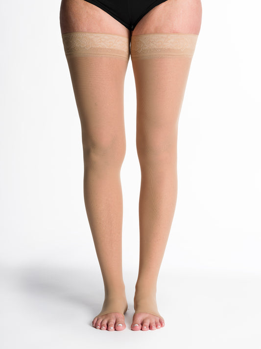 Style Sheer - Thigh-High - Open Toe