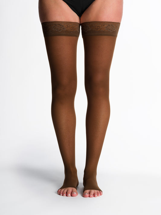 Style Sheer - Thigh-High - Open Toe