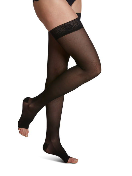 Style Sheer - Thigh-High - Open Toe