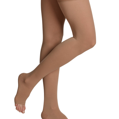 Essential Opaque - Thigh-High - Open Toe
