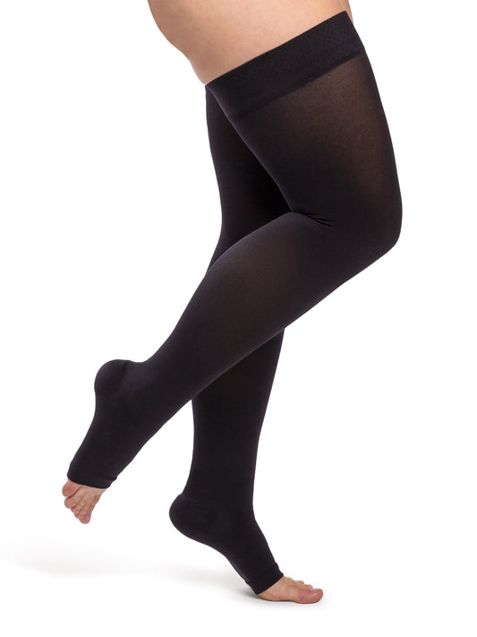 Essential Opaque - Thigh-High - Open Toe