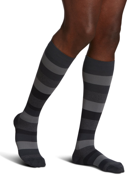 Bas de compression Microfibre à motifs pour homme