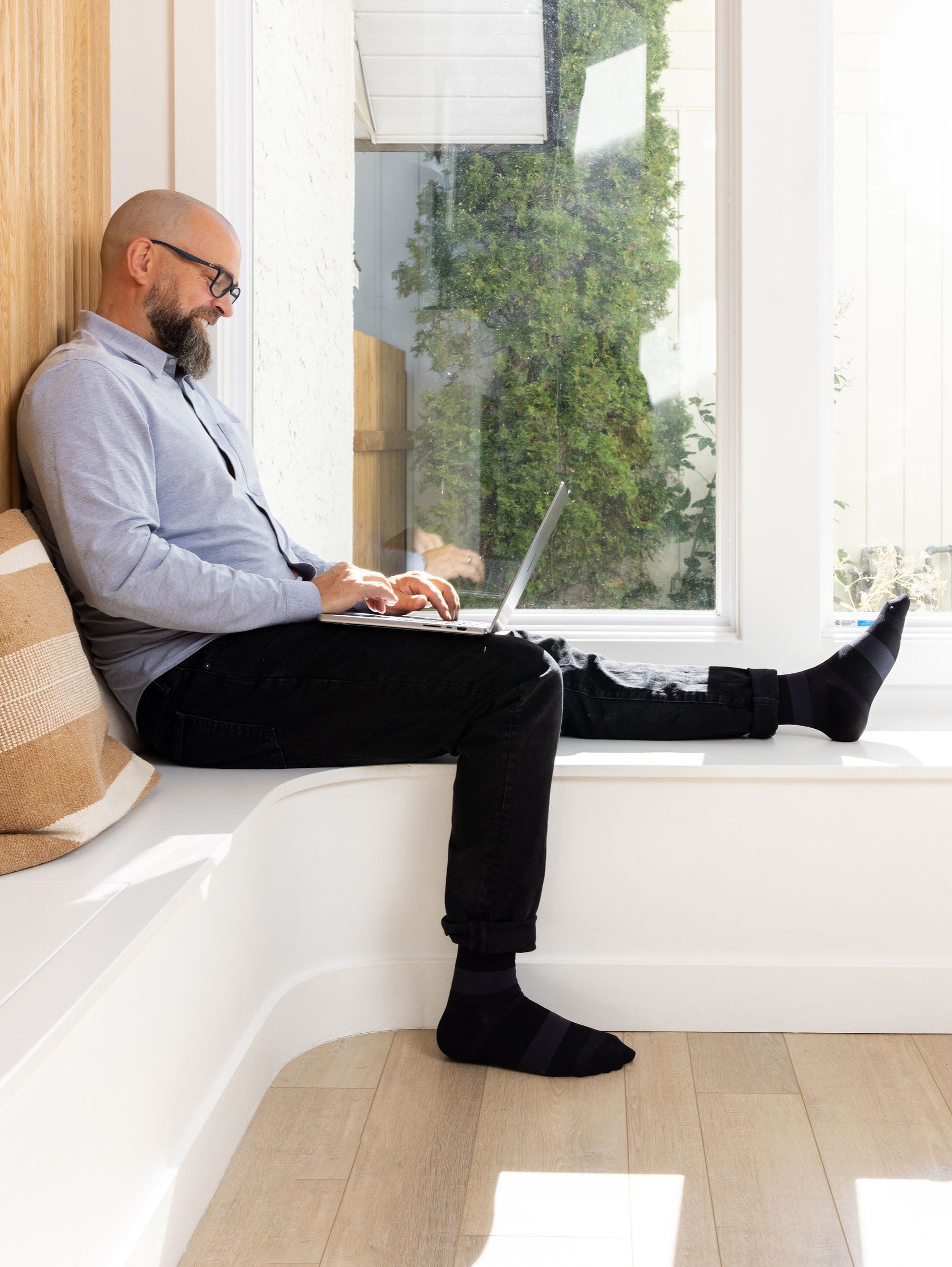 Microfiber Shades Men's Compression Socks