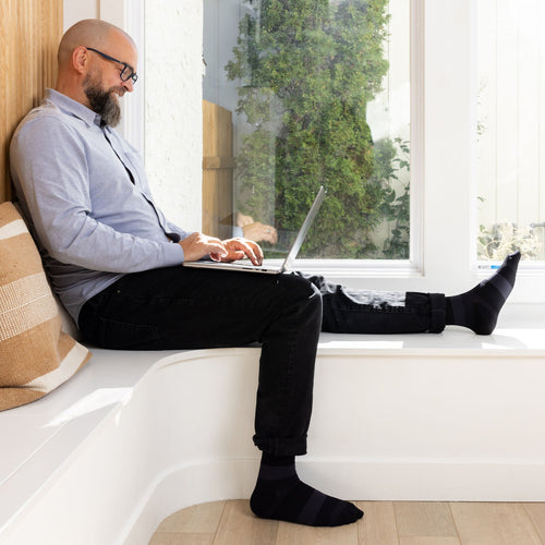 Microfiber Shades Men's Compression Socks