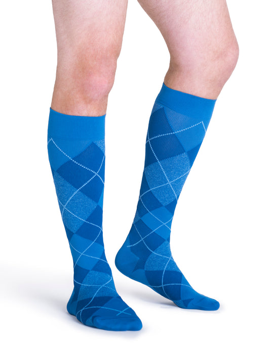 Bas de compression Microfibre à motifs pour homme