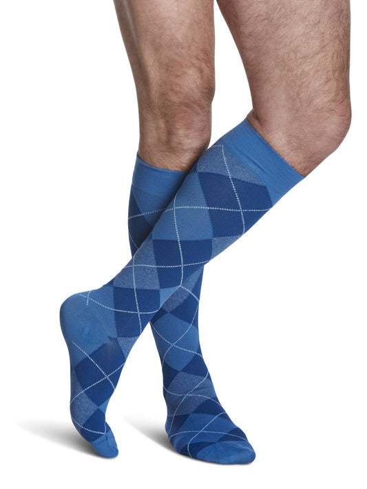 Bas de compression Microfibre à motifs pour homme