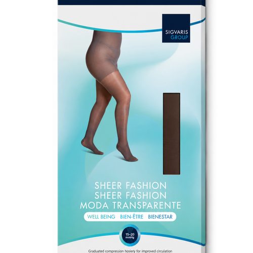 Sheer Fashion Women's Compression Pantyhose