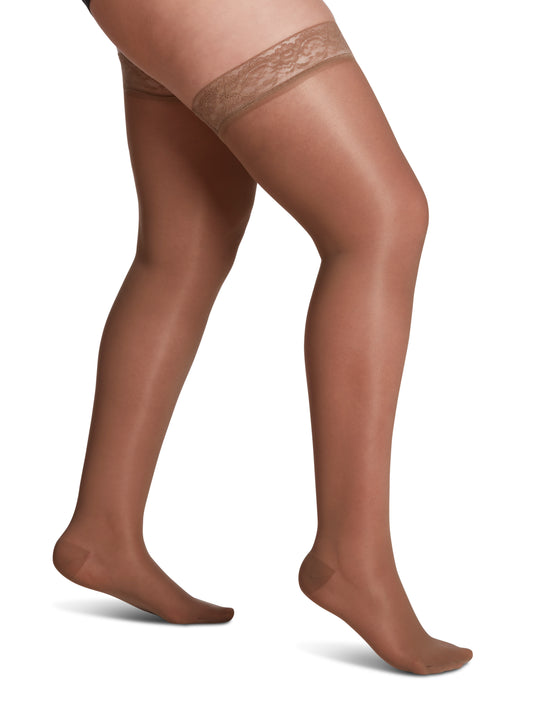 Bas de compression Sheer Fashion pour femme, jusqu'à la cuisse