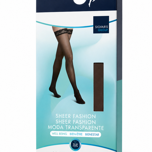 Sheer Fashion Women's Thigh-High Compression Stockings