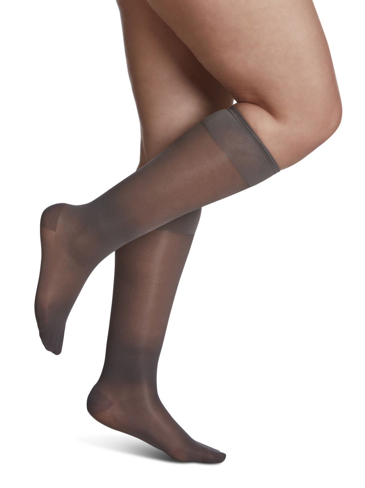 Bas de compression Sheer Fashion pour femme, jusqu'au genou