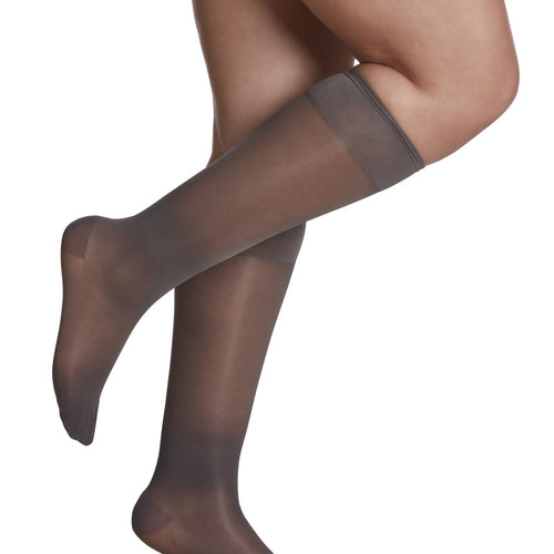 Bas de compression Sheer Fashion pour femme, jusqu'au genou
