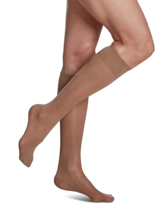 Bas de compression Sheer Fashion pour femme, jusqu'au genou