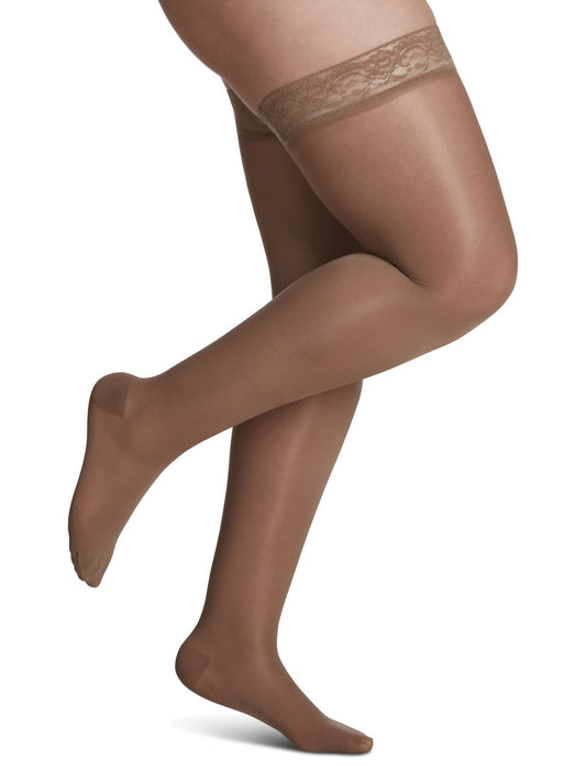 Bas de compression Sheer Fashion pour femme, jusqu'à la cuisse