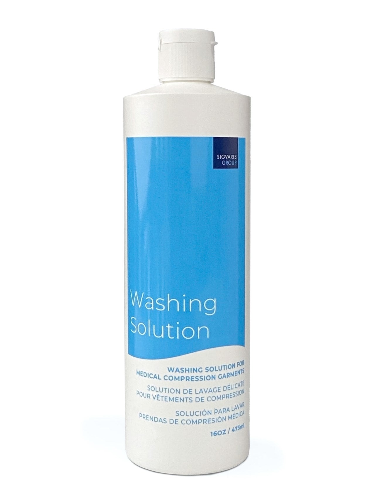 Solution de lavage pour bas de compression