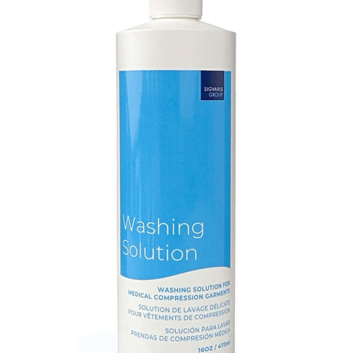 Solution de lavage pour bas de compression