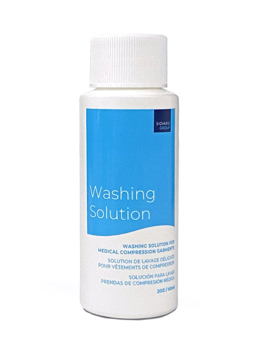 Solution de lavage pour bas de compression